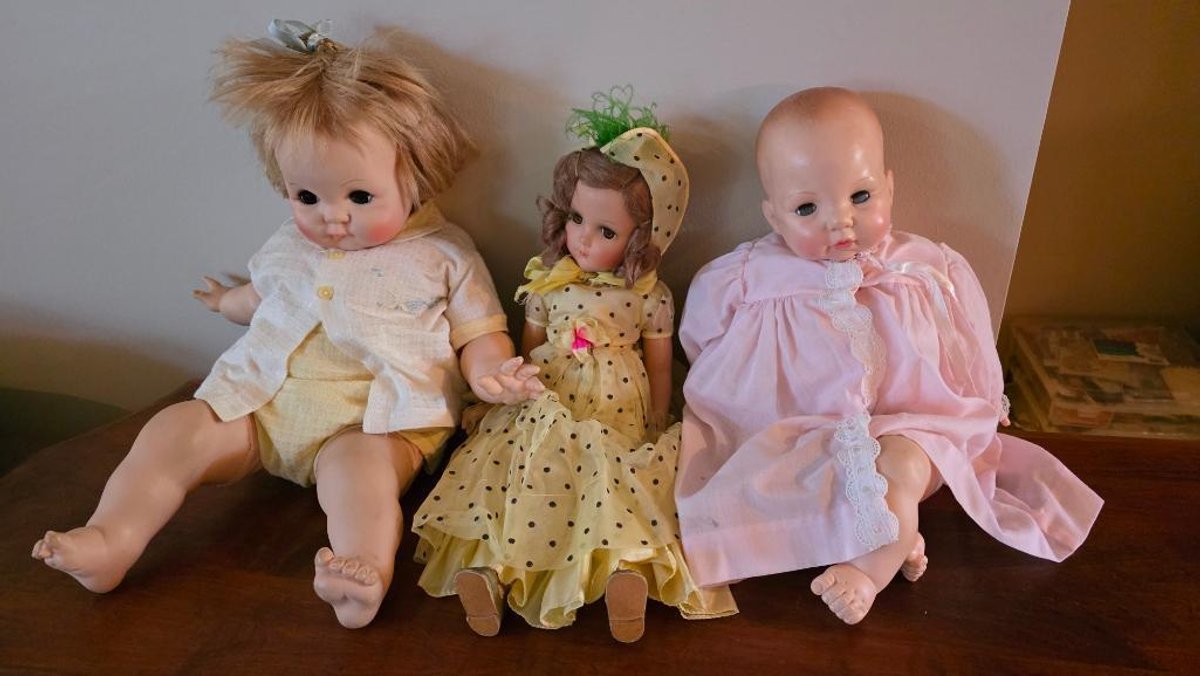 Lot of 3 Vintage Dolls - Madame Alexander, Arranbee
