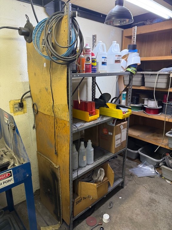 Metal Shelving Unit, 78in x 24in x 36in