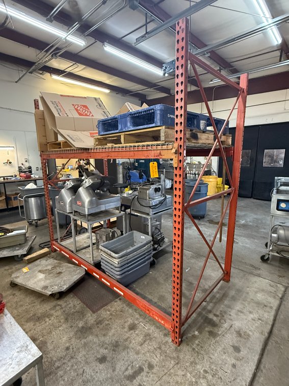 Single Pallet Rack Section, 8ft x 8ft x 4ft