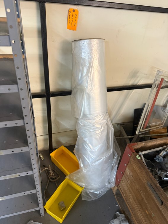 Roll of Heavy-Duty Poly Material and Pallet Covers, Extra-Large/Tall