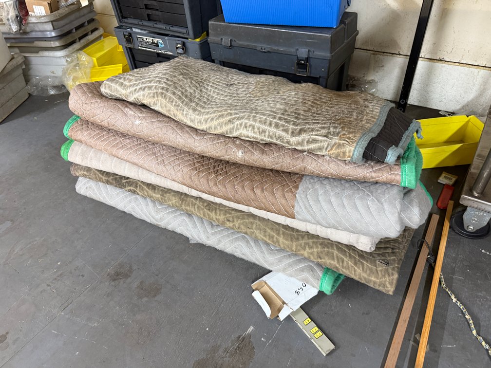 Group of Five Packing Blankets / Moving Blankets