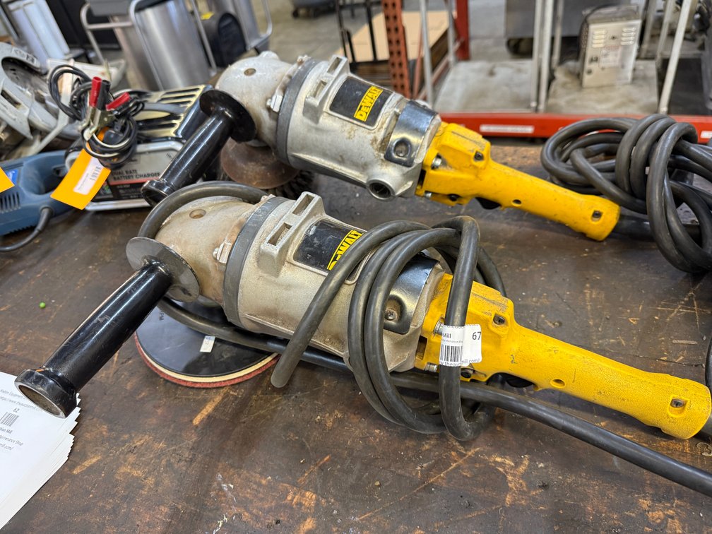 Lot of 2, DeWalt DW494, 7in Angle Sanders/Grinders, High Bid x's 2