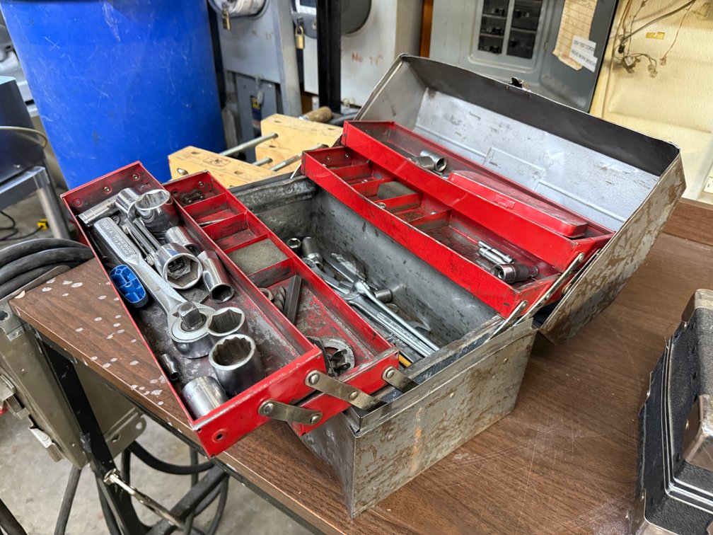 Toolbox w/ Tools, Lots of Sockets, Some Wrenches