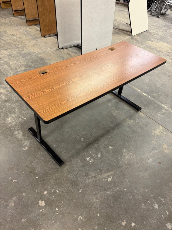 Lot of 2, Adjustable Height Work Table, 60in x 24in