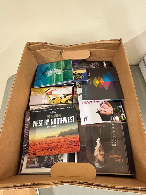 Box of Jazz CDs