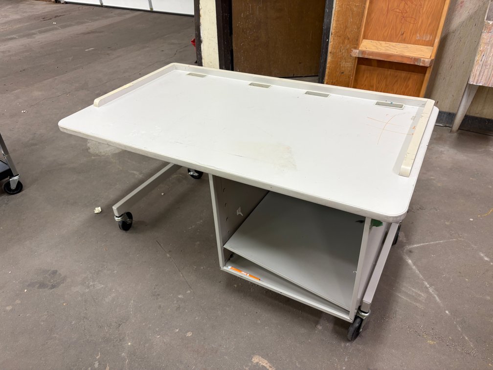 Mobile Desk w/ Side Storage Area