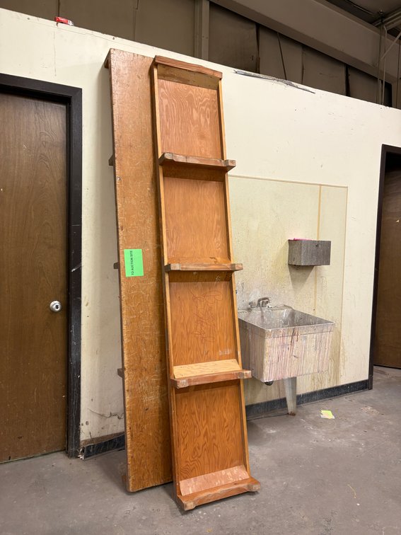 Lot of 2, 8-Foot Wall-Mount Shelves