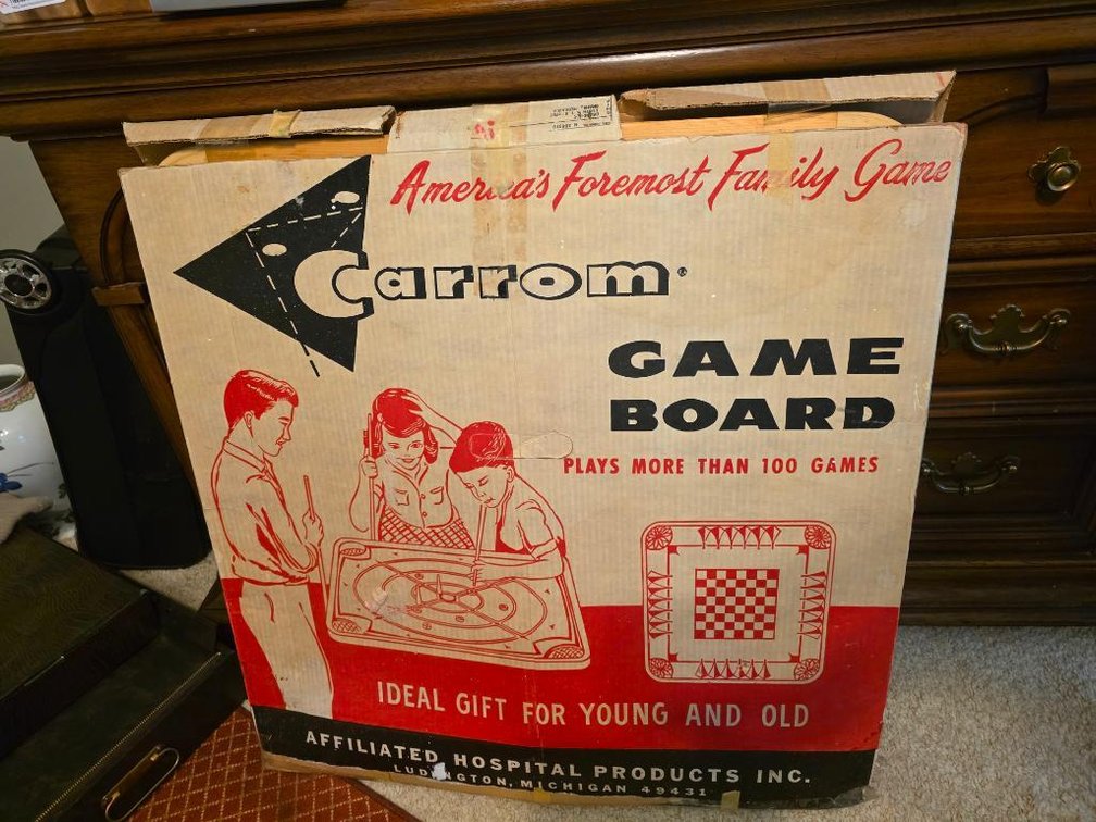 Vintage Carrom Game Board