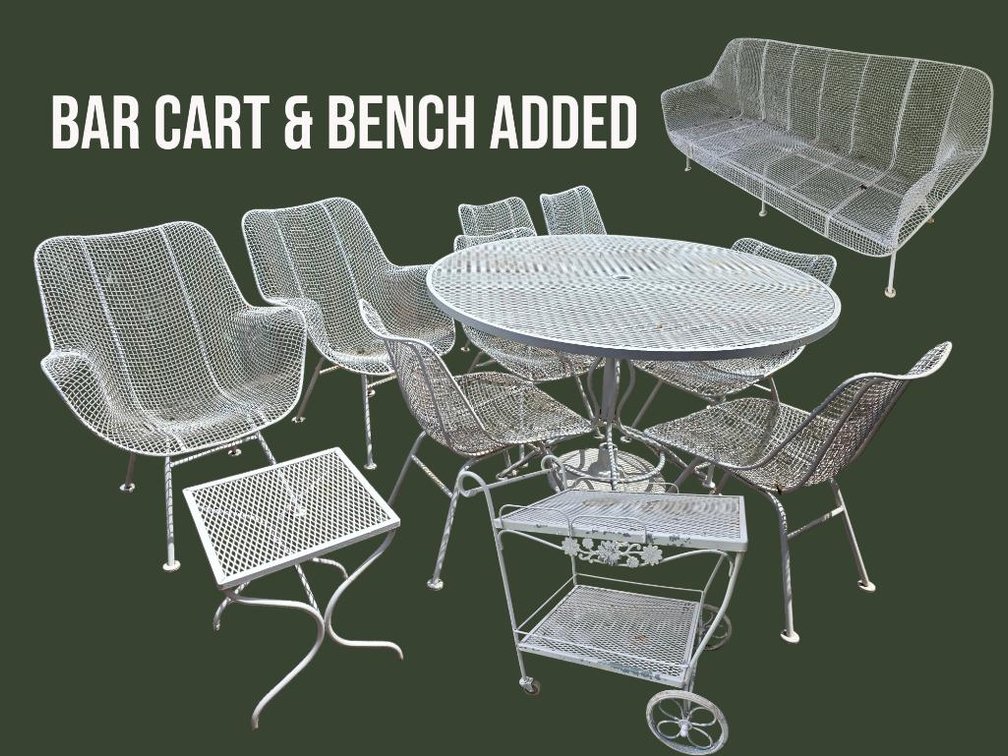 [NEW ITEMS ADDED] 1960s Homecrest Mid Century Metal Patio Set