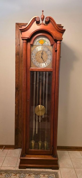 Colonial Mfg. Co. Grandfather Clock Model 1302 Movement 64 Dial CG SN: 711571