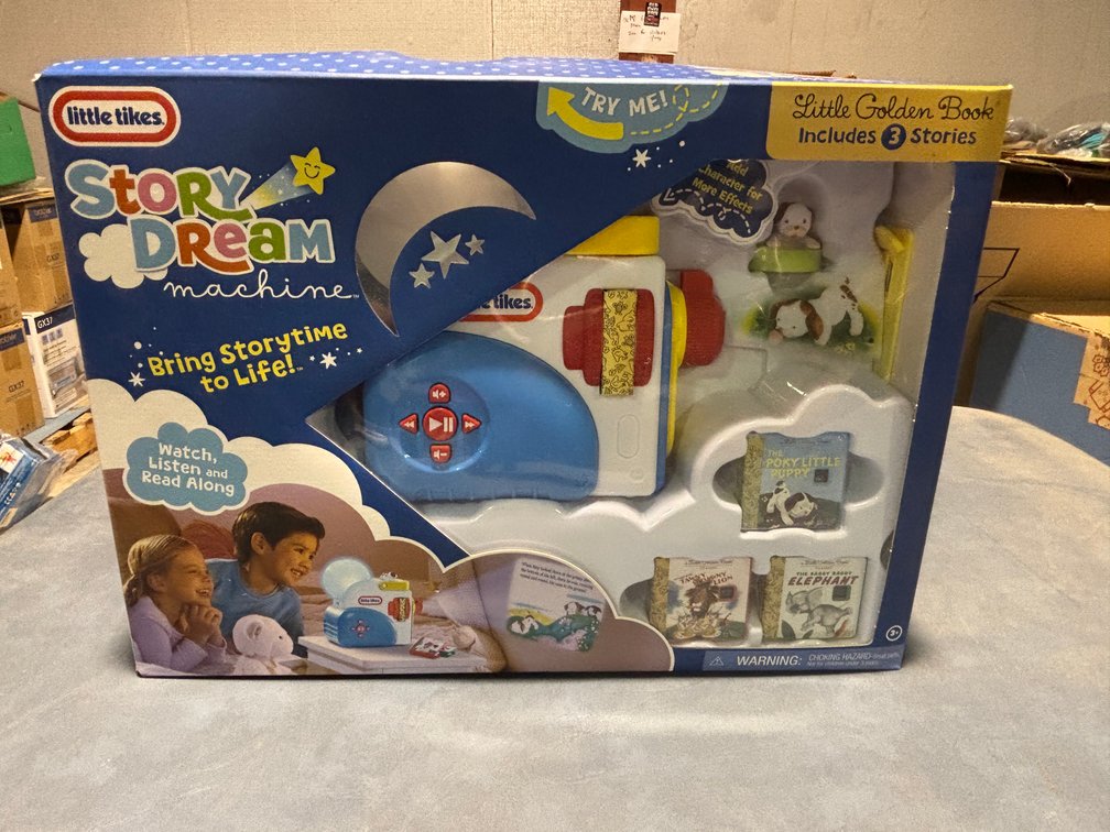 Little Tikes Story Dream Machine, Little Gold Boon w/ 3 Stories