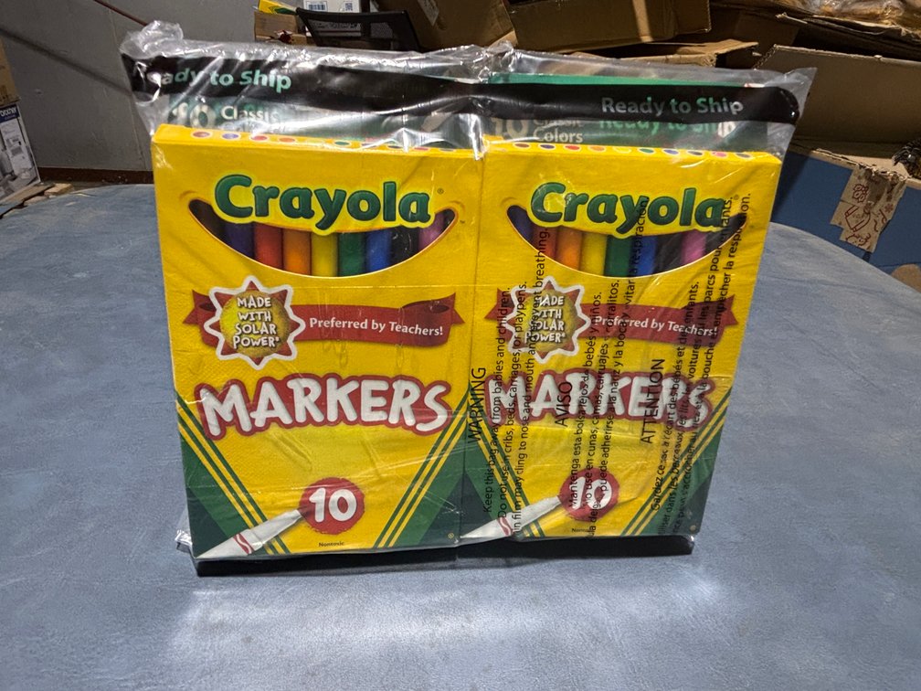Lot of 12 - Crayola Fine Line Markers Set, 10 Markers Per Set, Coloring Markers for Kids