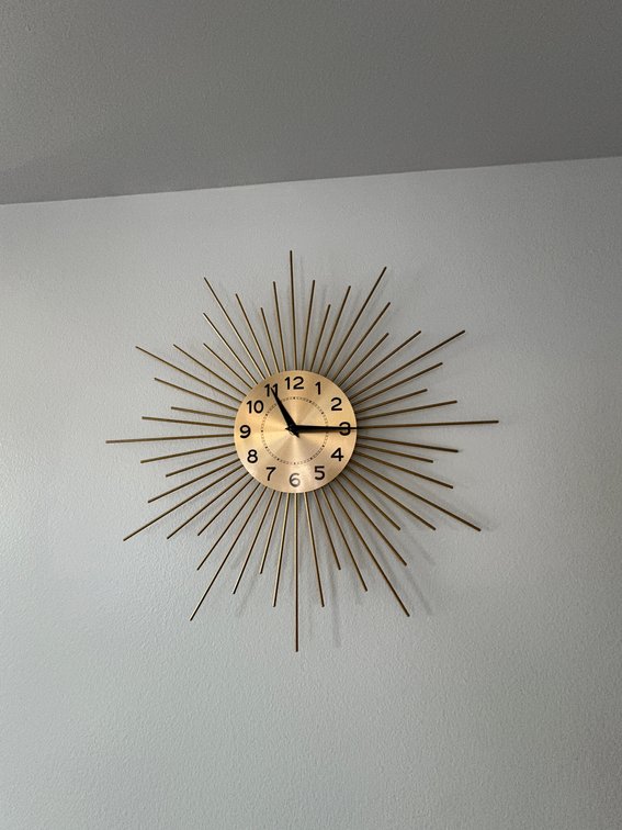 Sunburst Clock