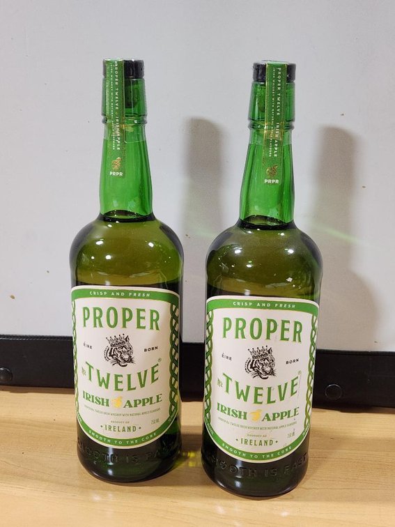 Proper Twelve Irish Apple Irish Whiskey, 750ml, x2