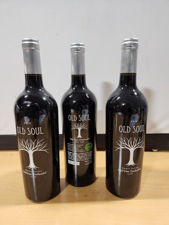 Old Soul Old Vine Zinfandel, 2019 Lodi, 750ml, x3