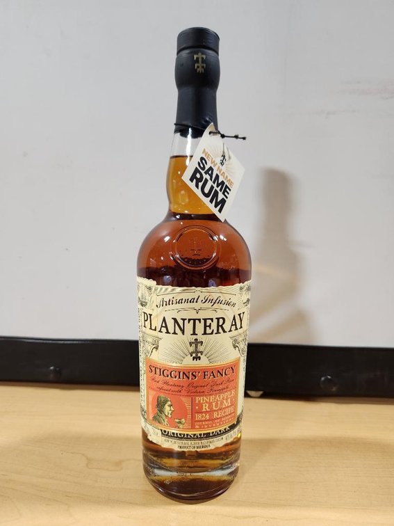 Planteray Stiggins Fancy Pineapple Rum, 750ml