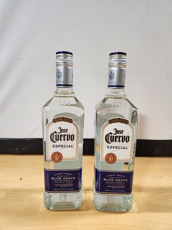 Jose Cuervo Especial Blue Agave Silver Tequila, 750ml, x2