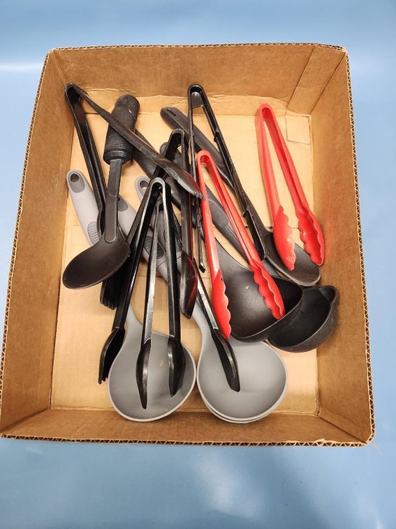 Box of Kitchen Utensils