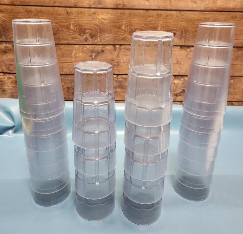 Carlisle 5224, 24oz Plastic Tumblers, nsf, 2 Styles, 20pc