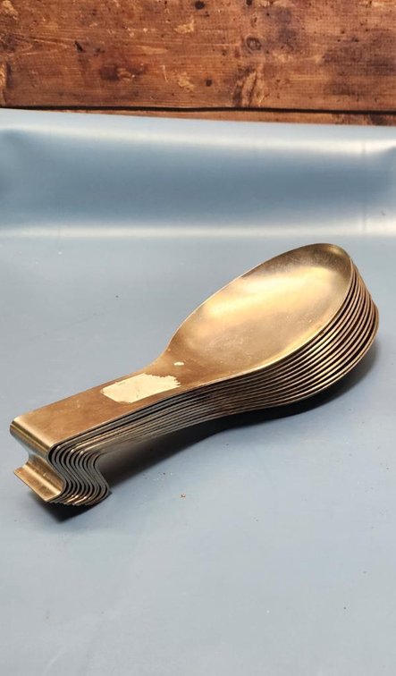 Group of 9-1/2in Stainless Steel Spoon Rests