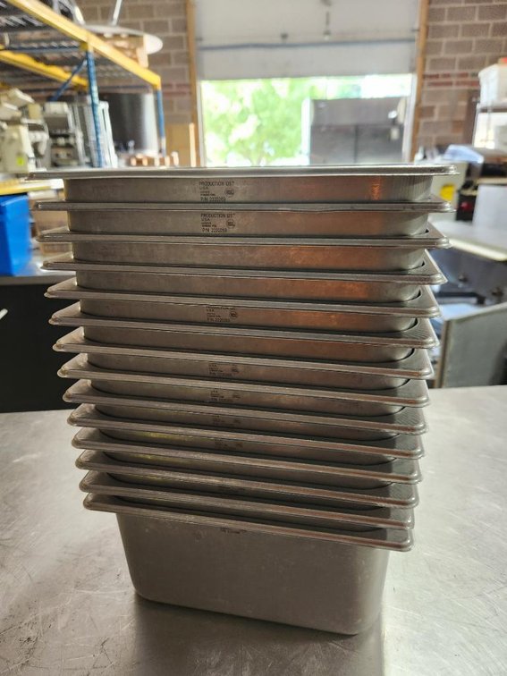 Lot of 14, 1/2-Size Steam Pans (No Lids), All for One Bid