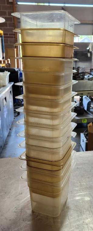 Lot of 14, 1/6-Size Cold Food Pans