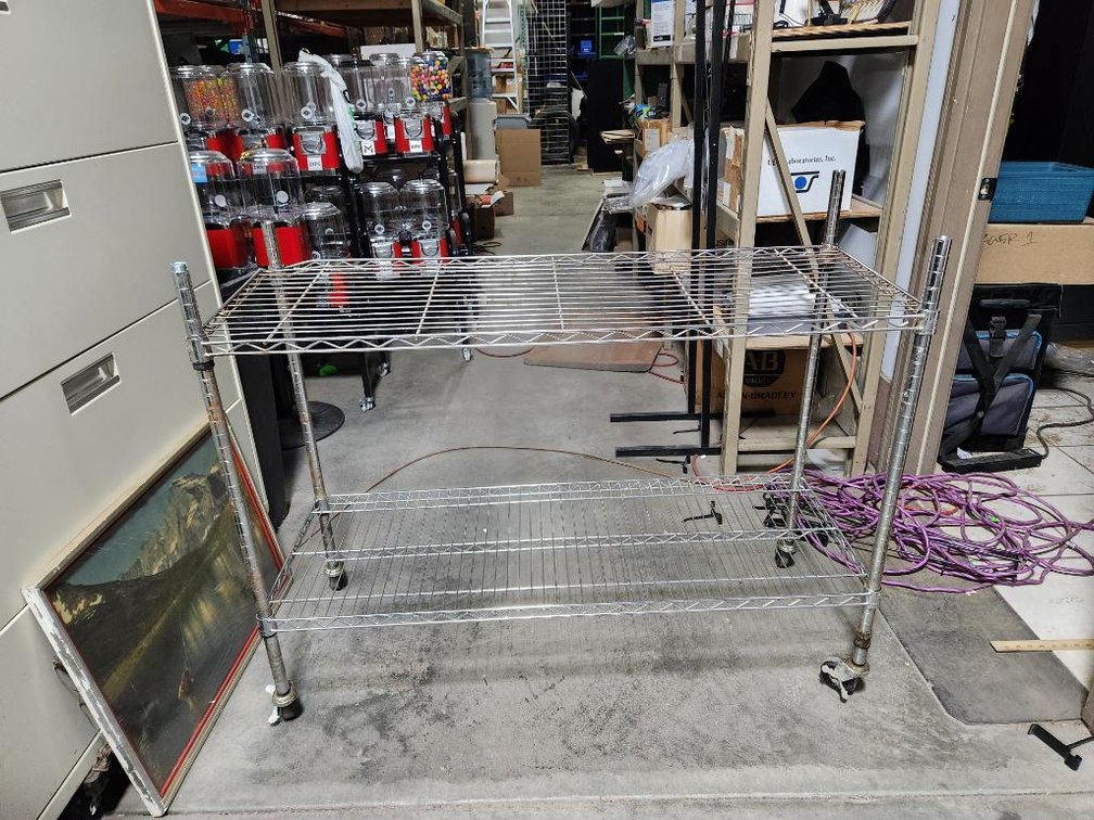 Mobile 2-Shelf Restaurant Shelving Rack