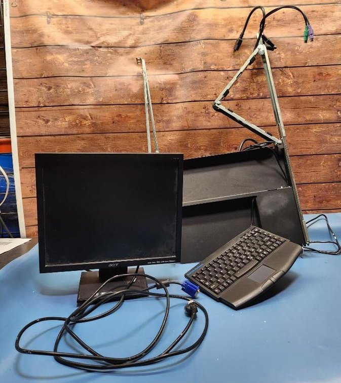 Computer Monitor and Keyboard