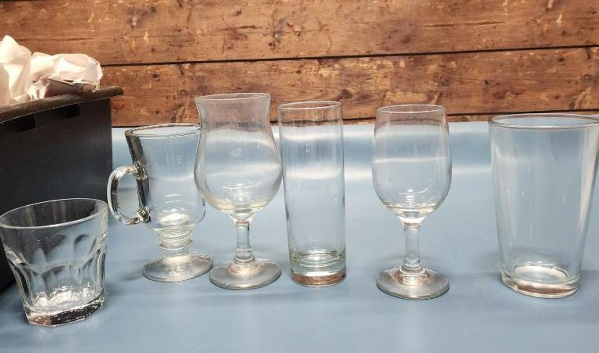 18pc Various Glasses
