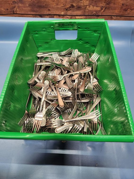 Tub w/ 50+ Forks