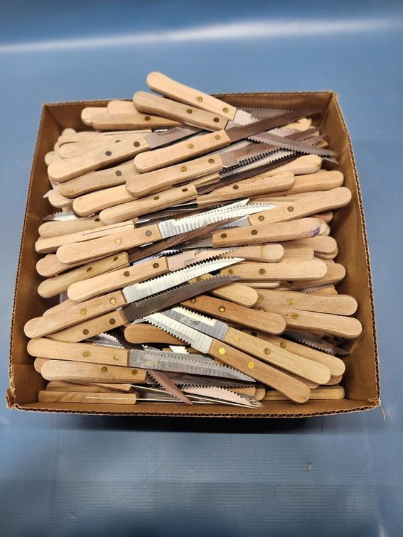 Tub w/ 50+ Steak Knives