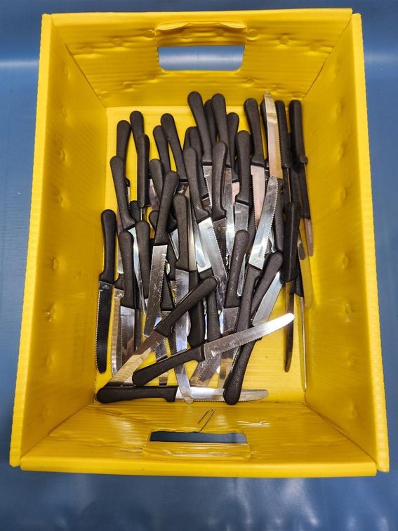 Tub w/ 50+ Steak Knives