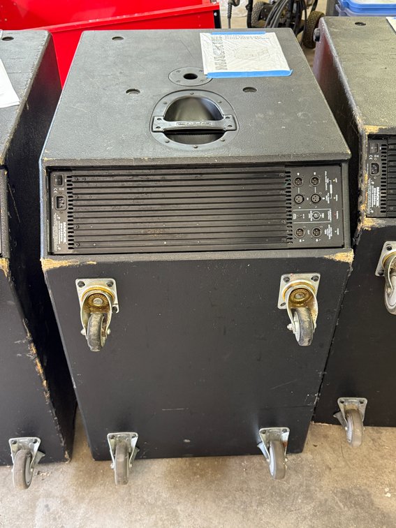 MacKie SWA2801Z Active 18" Subwoofer system.  Tested OK.  Two 18" speakers.  Built in control and amplifier electronics