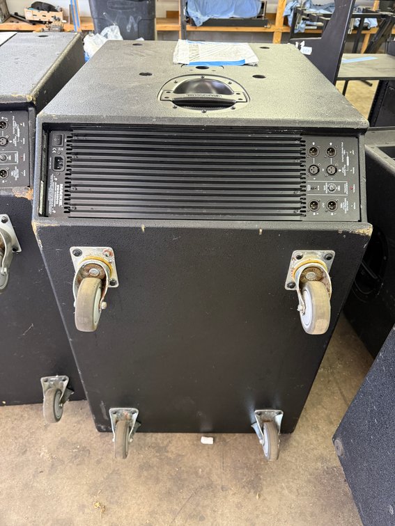 MacKie SWA2801Z Active 18" Subwoofer system.  Tested OK.  Two 18" speakers.  Built in control and amplifier electronics