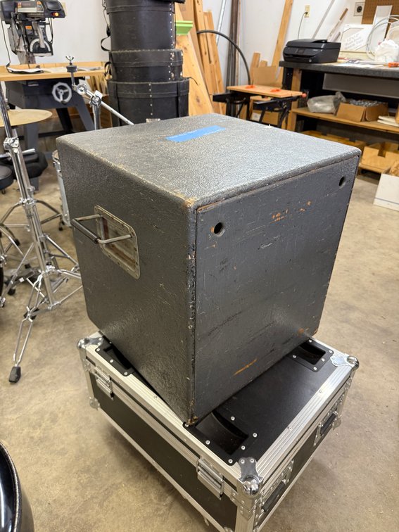 8U Shop-Made Rack Mount Case, Wood w/ Fiberglass Exterior Cover, 22-1/2in x 20-1/4in x 20-1/4in