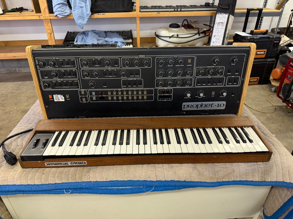 Sequential Circuits Prophet 10 Model 10 Single Keyboard, Not Tested, Couldn't Locate Model & Serial No. Plate