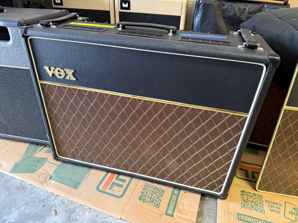 VOX AC-30CC2X 2x12 Guitar Combo Amplifier, Early Version, w/ Manual & Cover, Black, SN: X2AC00604