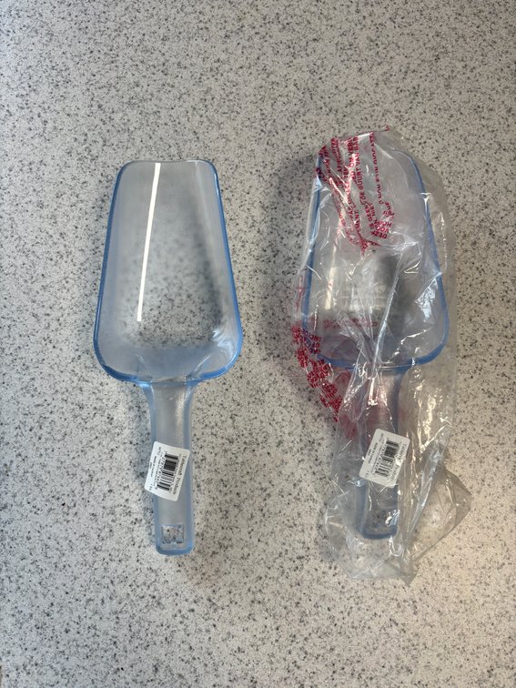 Lot of 2 New Tablecraft 12oz Clear Polycarbonate Scoops