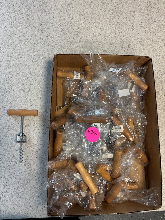 Lot of 36 Supra CKSW-WB Cork Screws, Wood Handles, Steel Hardware