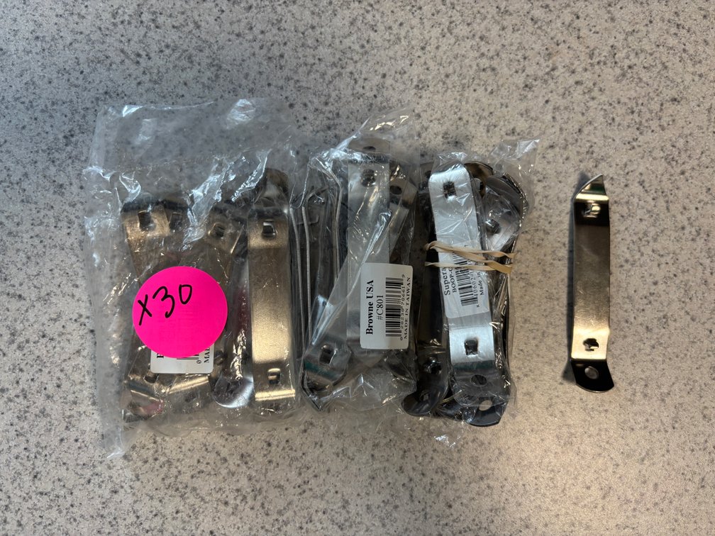 Lot of 30 New Browne USA #C801 Supera BOOP-C, 4in Church Key Can Punch & Bottle Openers