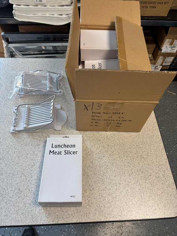 Lot of 13, Luncheon Meat Slicers, New