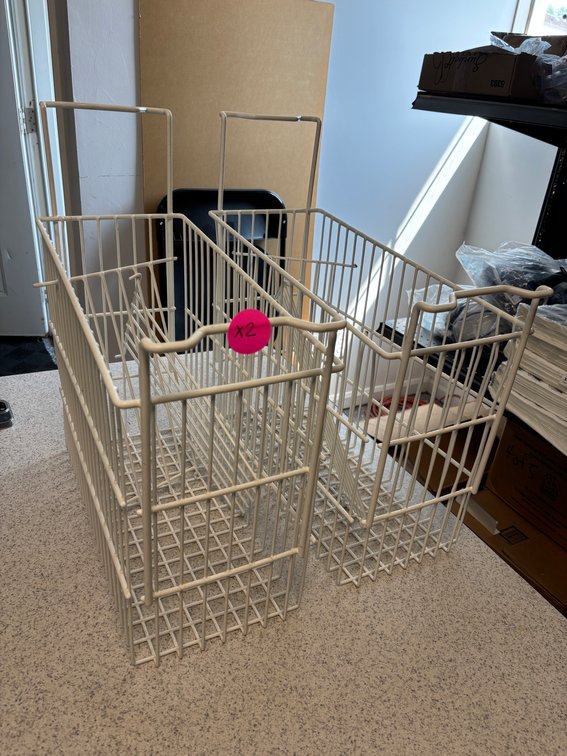 Lot of 2 New Chest Freezer Rack Containers