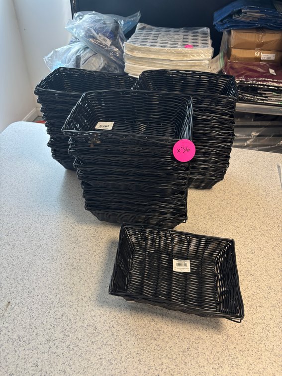 36 New, TableCraft Woven Baskets