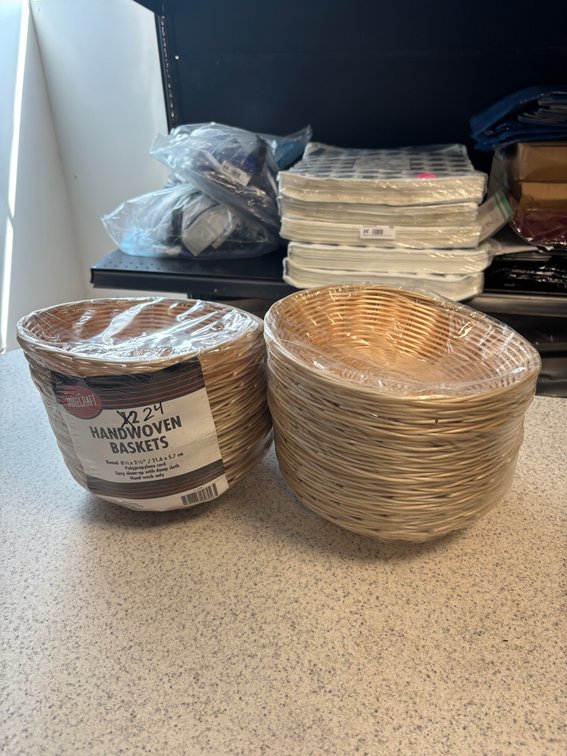 24 New, TableCraft Woven Baskets