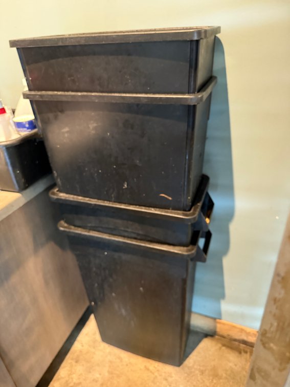 Lot of 4, Slim Jim Trash Cans, Sold 4 x's Qty