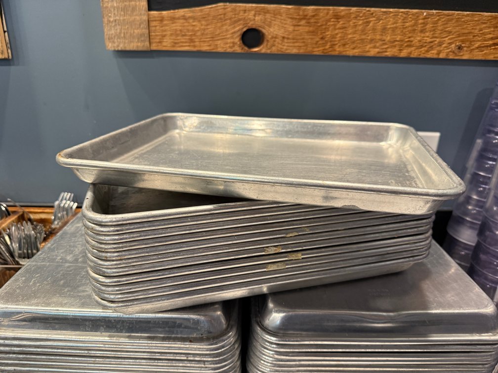 Lot of 12, Half-Size Sheet Pans, 9in x 13in, All 12 for One High Bid