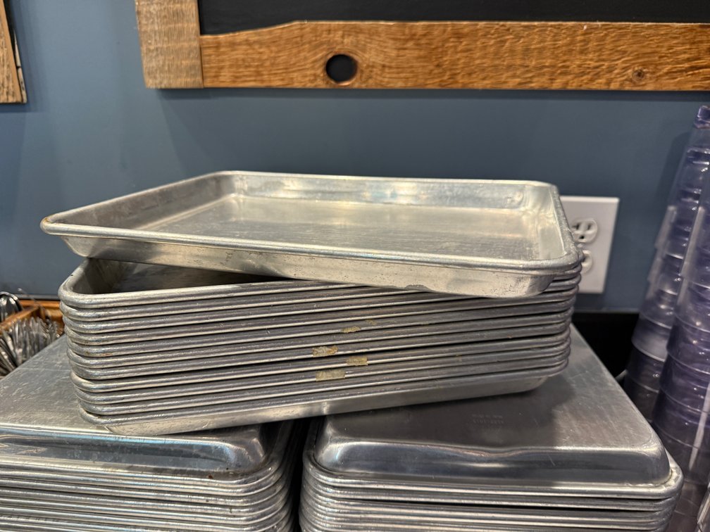 Lot of 12, Half-Size Sheet Pans, 9in x 13in, All 12 for One High Bid