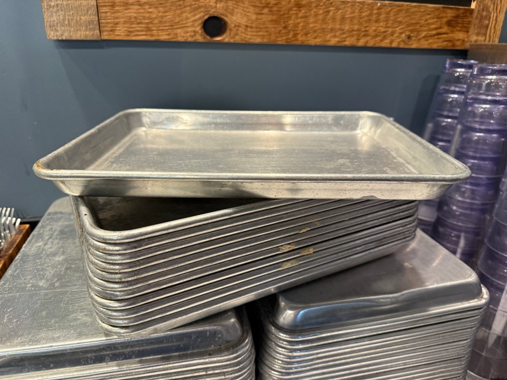 Lot of 12, Half-Size Sheet Pans, 9in x 13in, All 12 for One High Bid