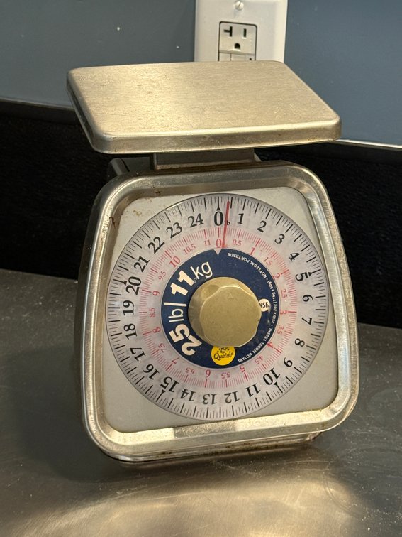 Taylor Model TS25KL, 25lb x 2oz, NSF Kitchen Scale