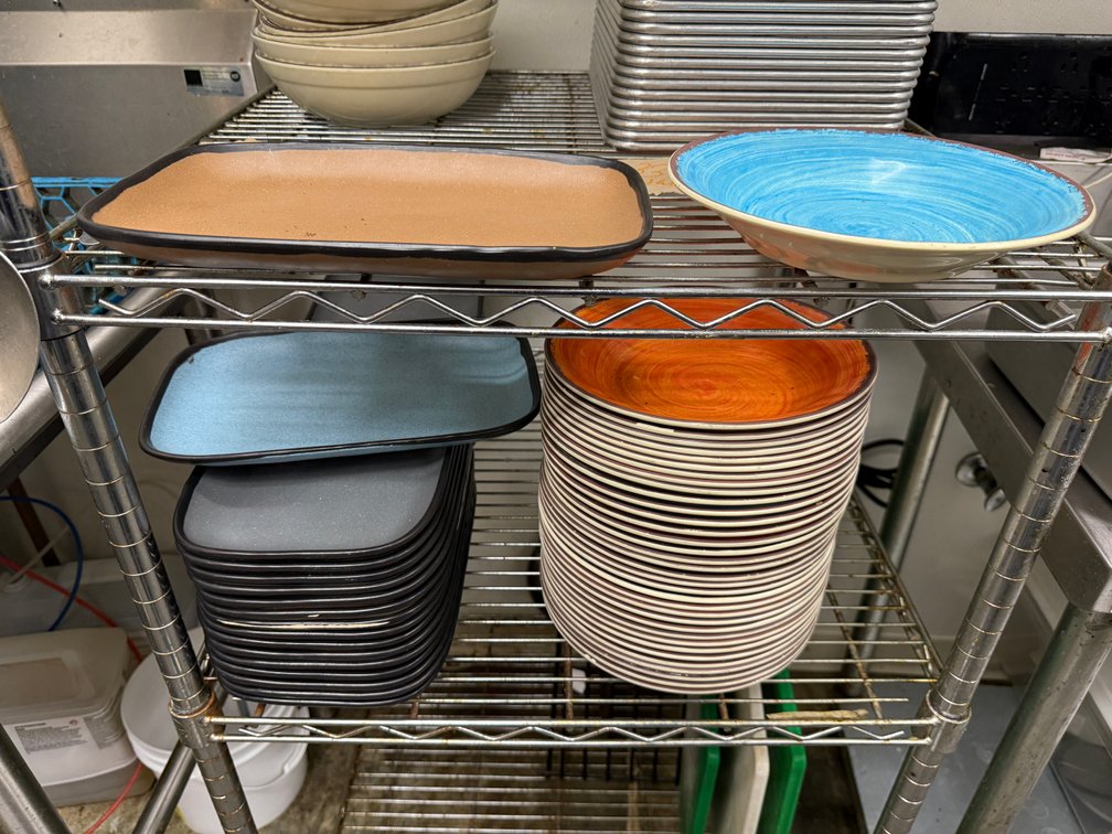 Melamine Restaurant Serving Plates & Bowls, Carlisle & G.E.T. - 73 Pieces